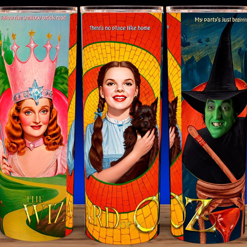 The Wizard of Oz Dorothy - Glinda - Wicked Witch Cup Mug Tumbler